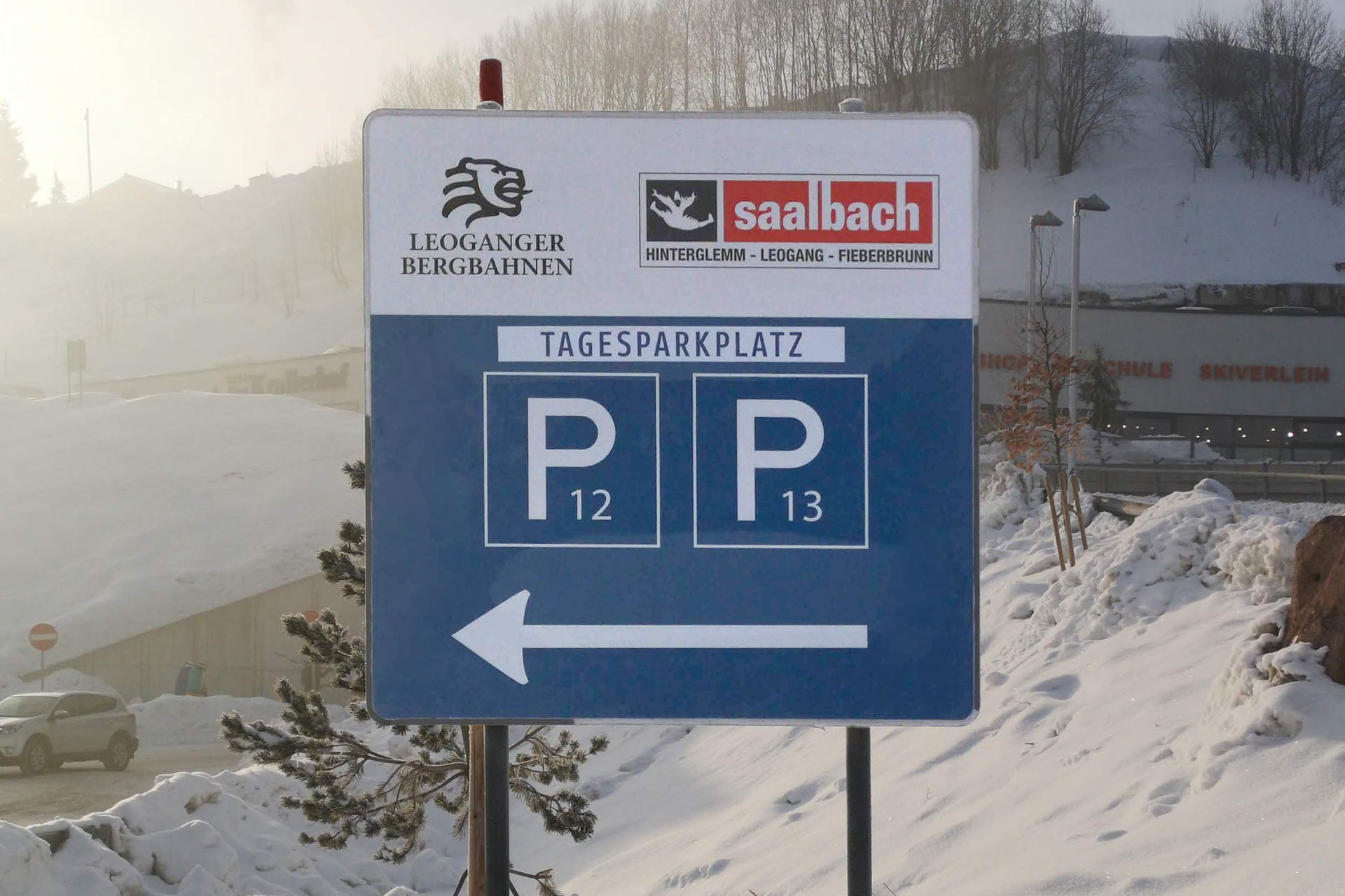 Schild für Parkplatz